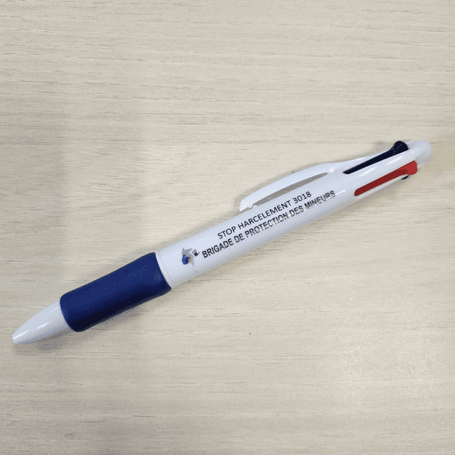 Stylo (4 couleurs) - STOP HARCÈLEMENT 